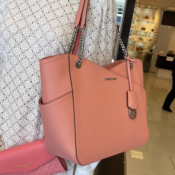 MICHAEL KORS
Jet Set Large X Chain Saffiano Leather Shoulder Tote
PRIMROSE 
NWT - Picture 13 of 16